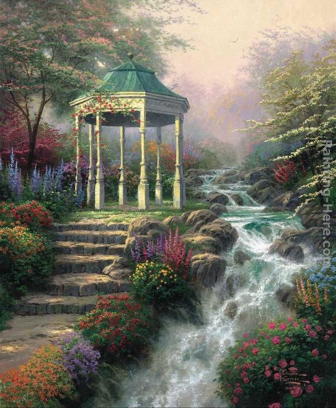 Thomas Kinkade Sweetheart Gazebo